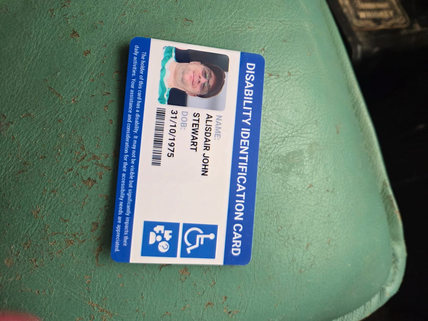 Customer photo review of Disability Identification Card for Daily Assistance & Medical Support