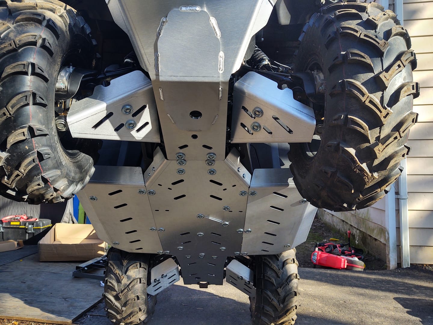 Customer photo review of Skid plate full set (aluminum): CFMOTO CFORCE 600 TOURING (2020-2022)