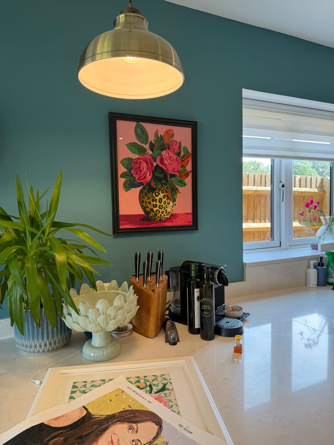 Customer photo review of Wild Roses | Paint by Number