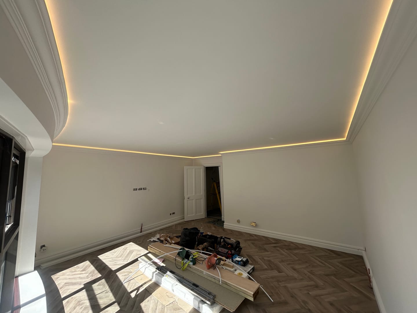 Customer photo review of New IP65 -40 Metres Reel 8W 3000K Warm White LED Nano COB Strip Super Length Up to 20 Metres Continuous Run Strip