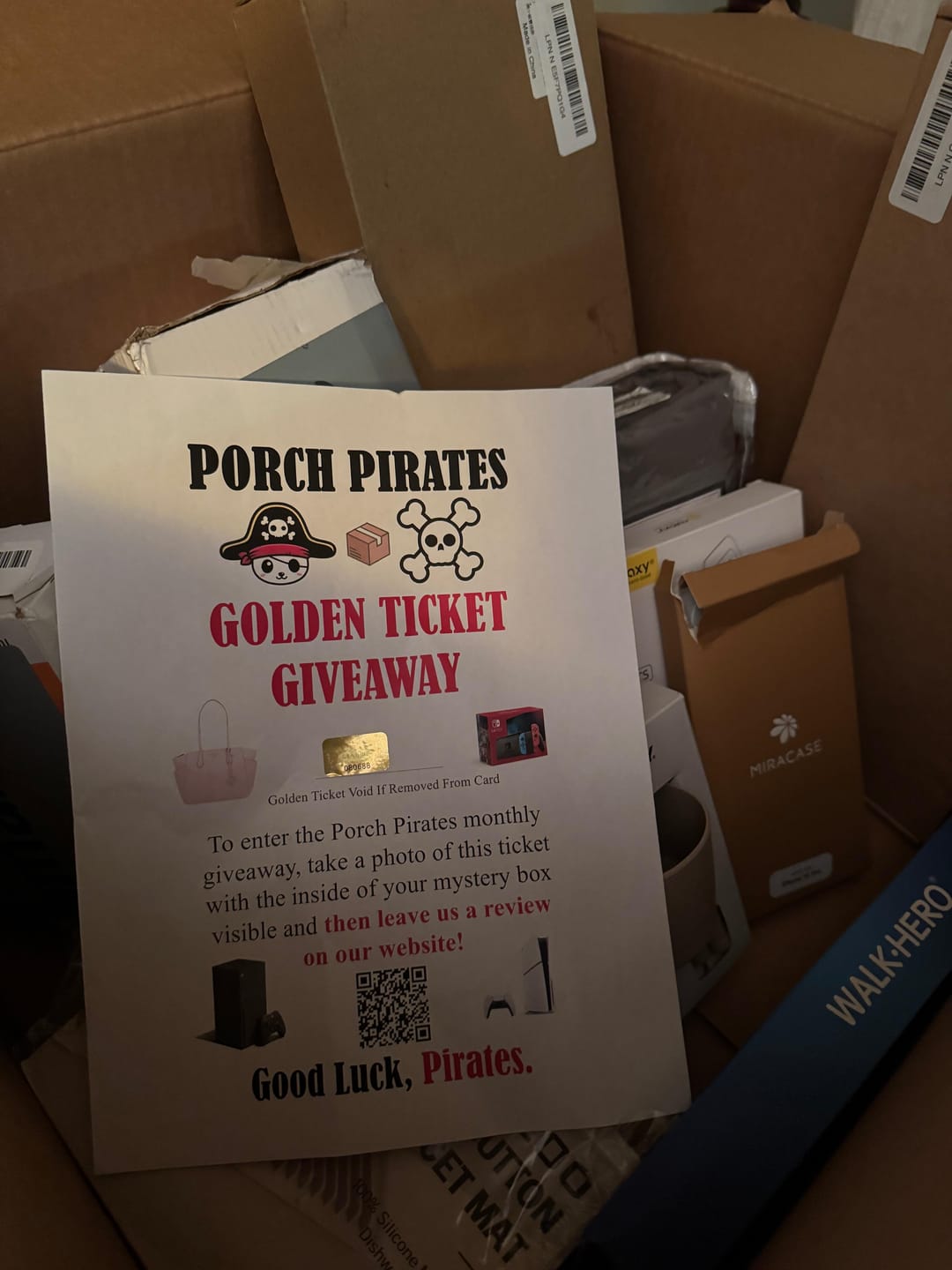 Customer photo review of The Classic Liquidation Mystery Box - Blue Tape PS5 Chance Box