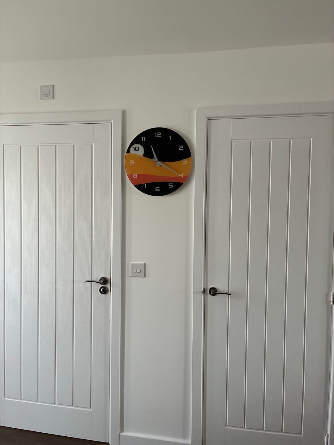 Customer photo review of Sunset Layers - Glass Wall Clock
