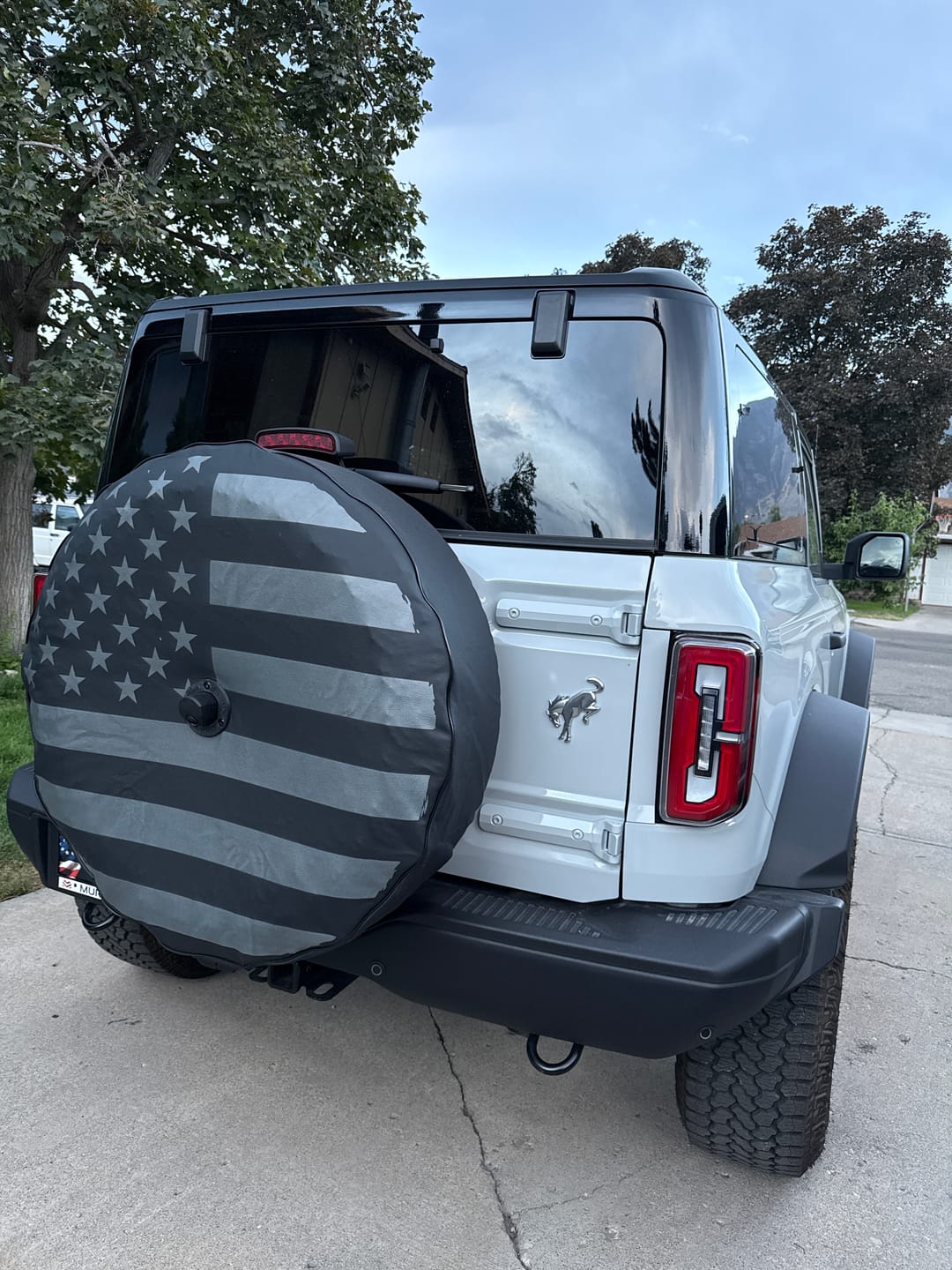 Customer photo review of American Flag Tire Cover