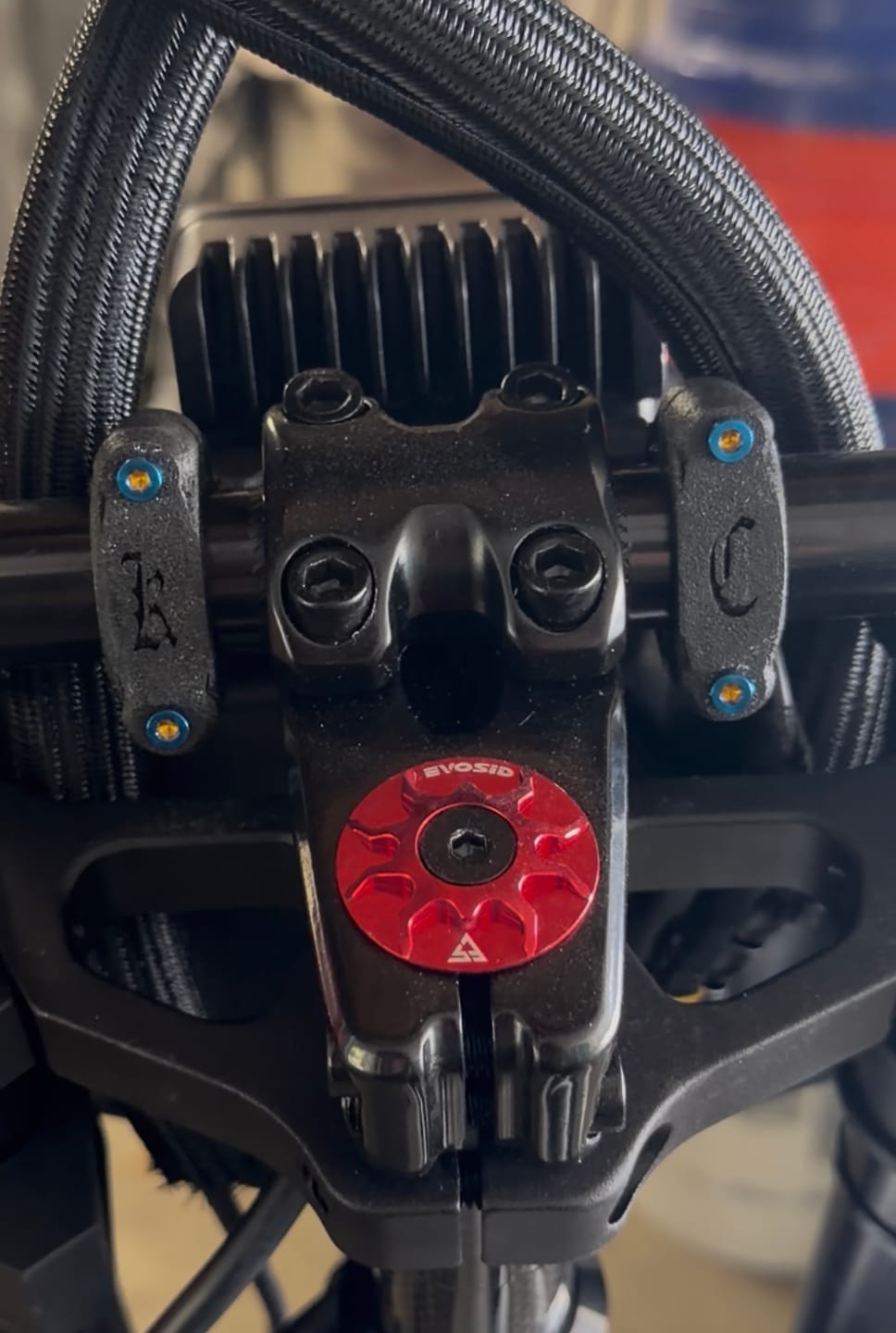 Customer photo review of Wide style light mount (7/8 bars)(Super73, Ridstar, Macfox, etc.)
