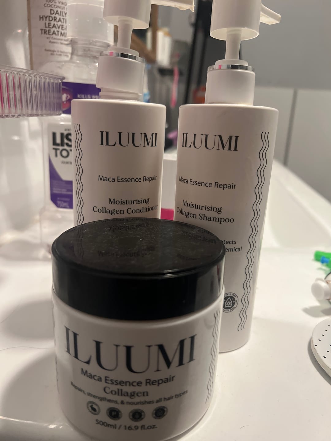 Customer photo review of Collagen Hair Mask