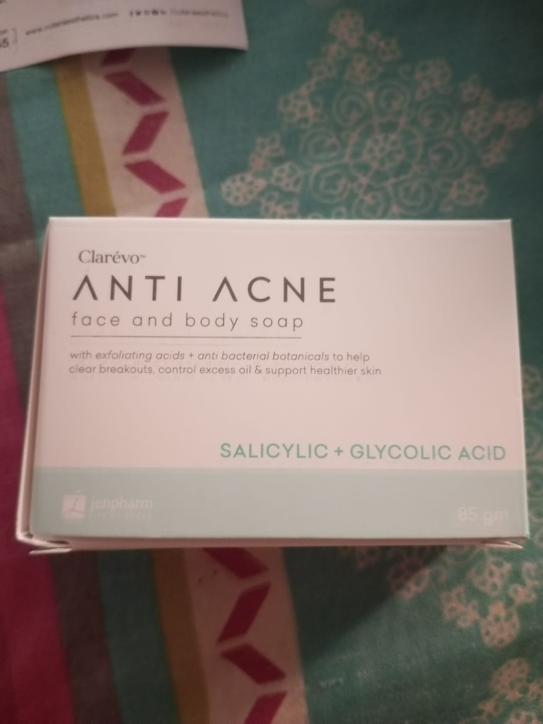 Customer photo review of Clarevo Anti Acne Soap