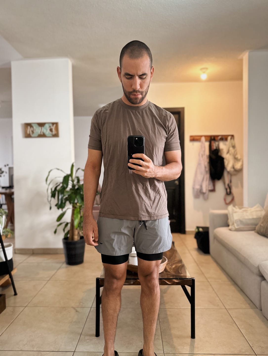 Customer photo review of Lyocell Essential Tee - Brown