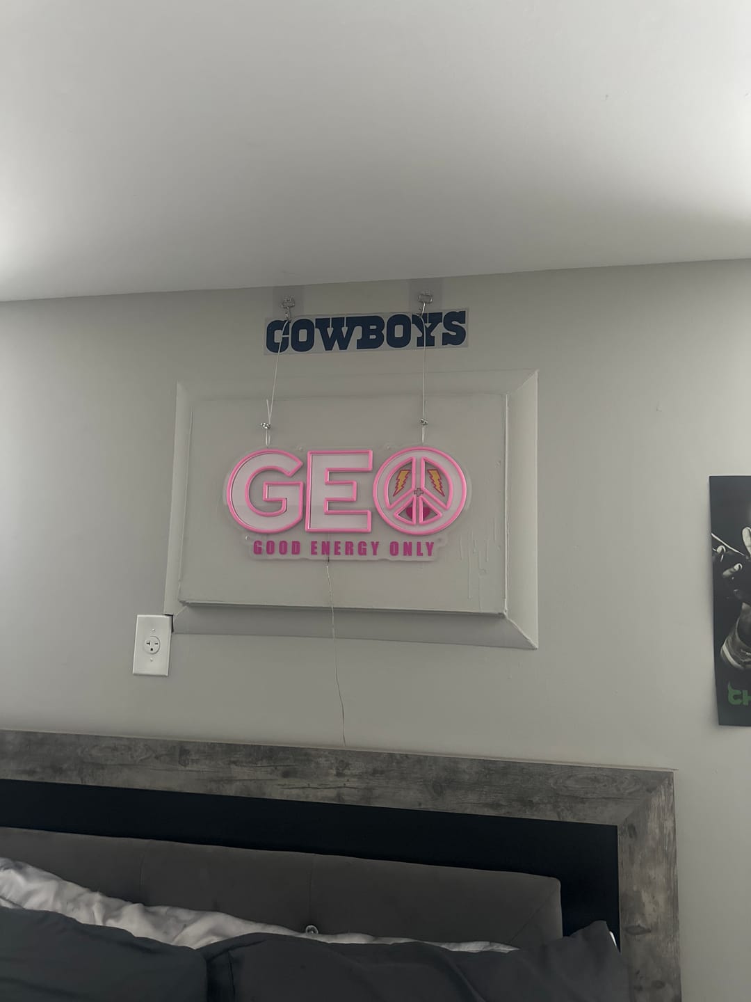 Customer photo review of GOOD ENERGY ONLY | LED NEON SIGN
