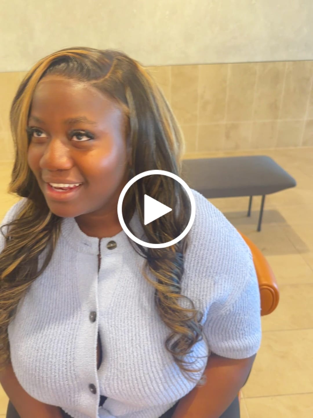 Customer video review of Lace Glue