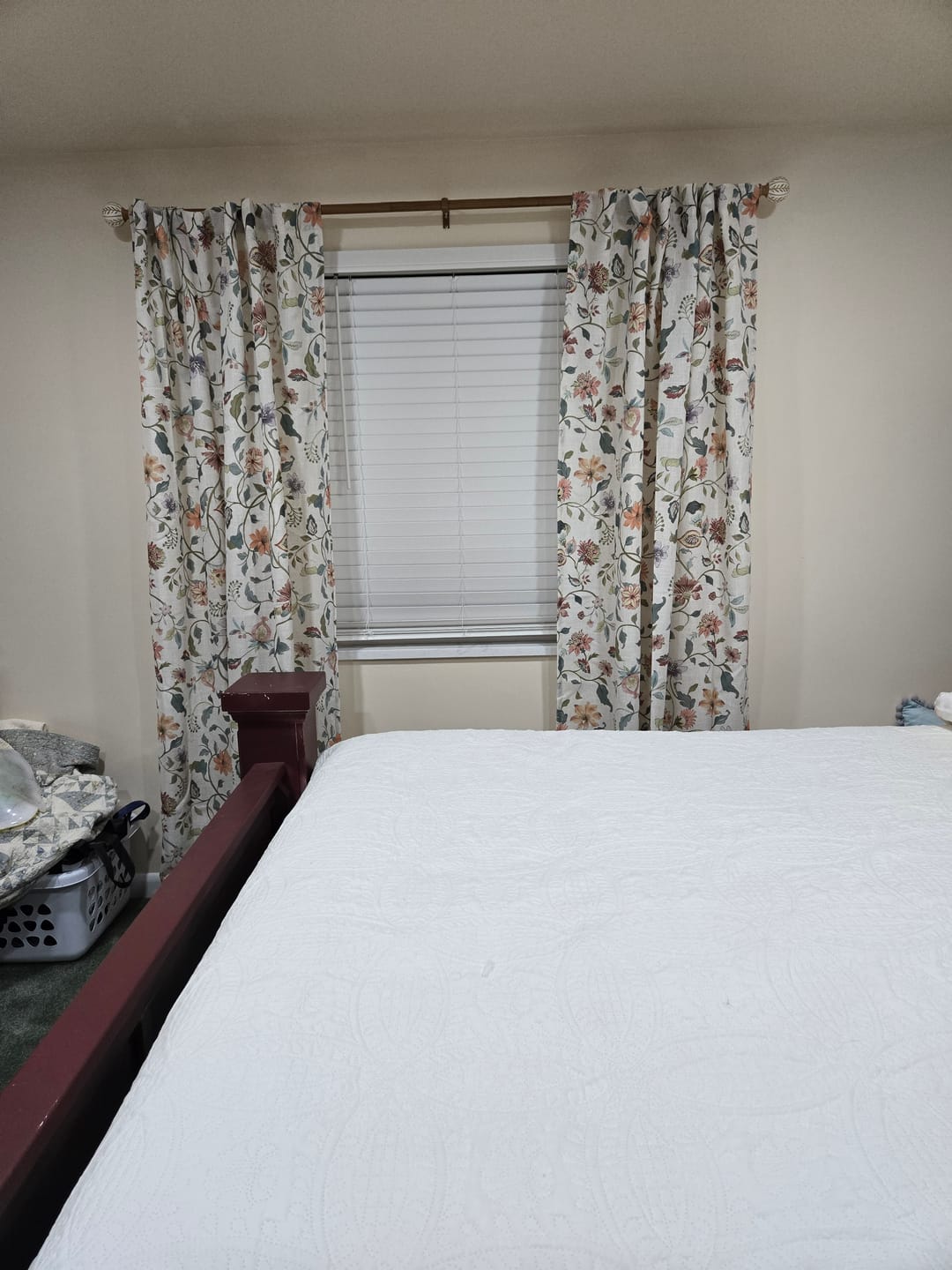 Customer photo review of Hattie Floral Linen Blend Curtains