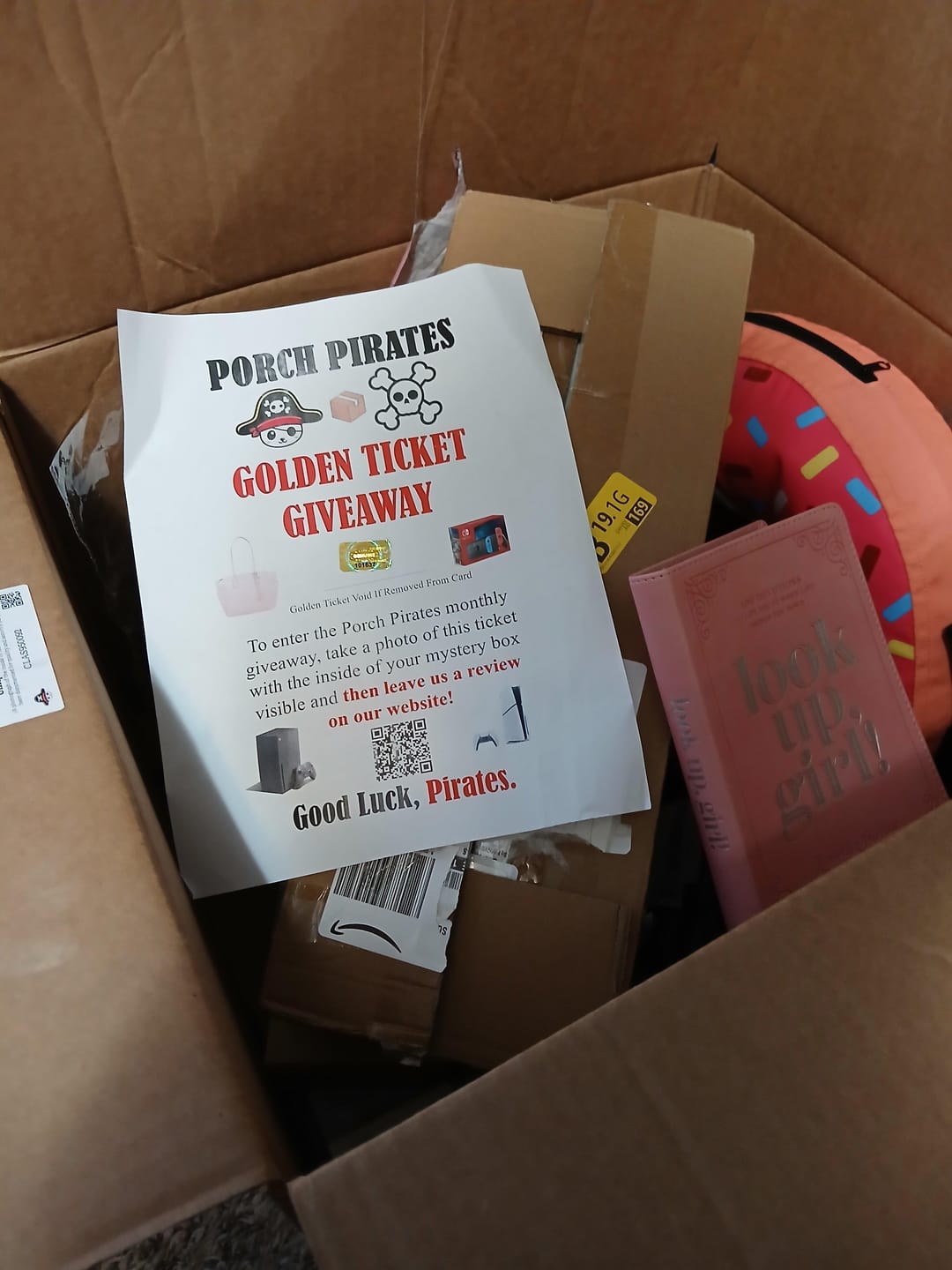 Customer photo review of The Classic Liquidation Mystery Box - Blue Tape PS5 Chance Box