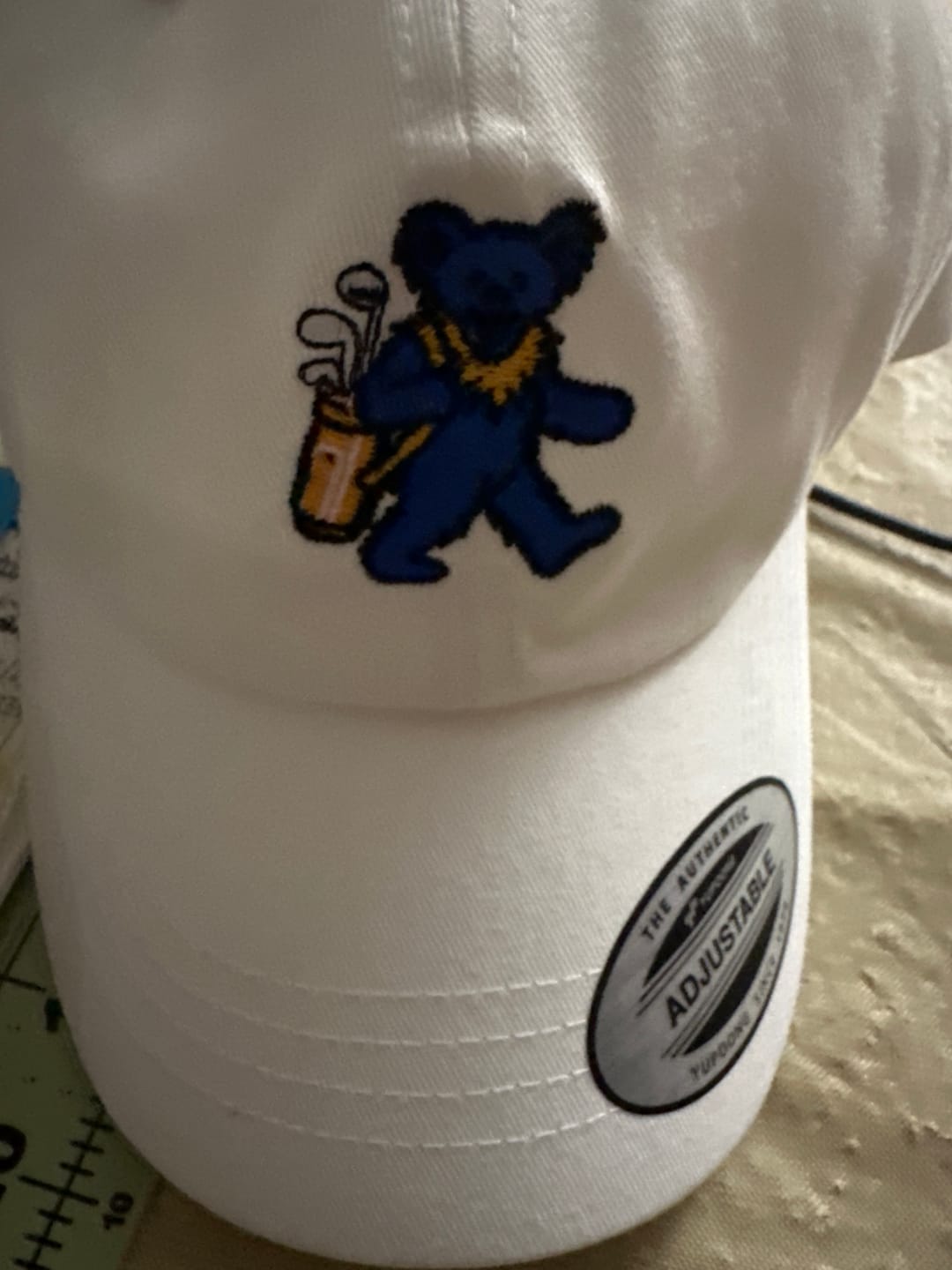 Customer photo review of Golfing Bear Embroidered Hat