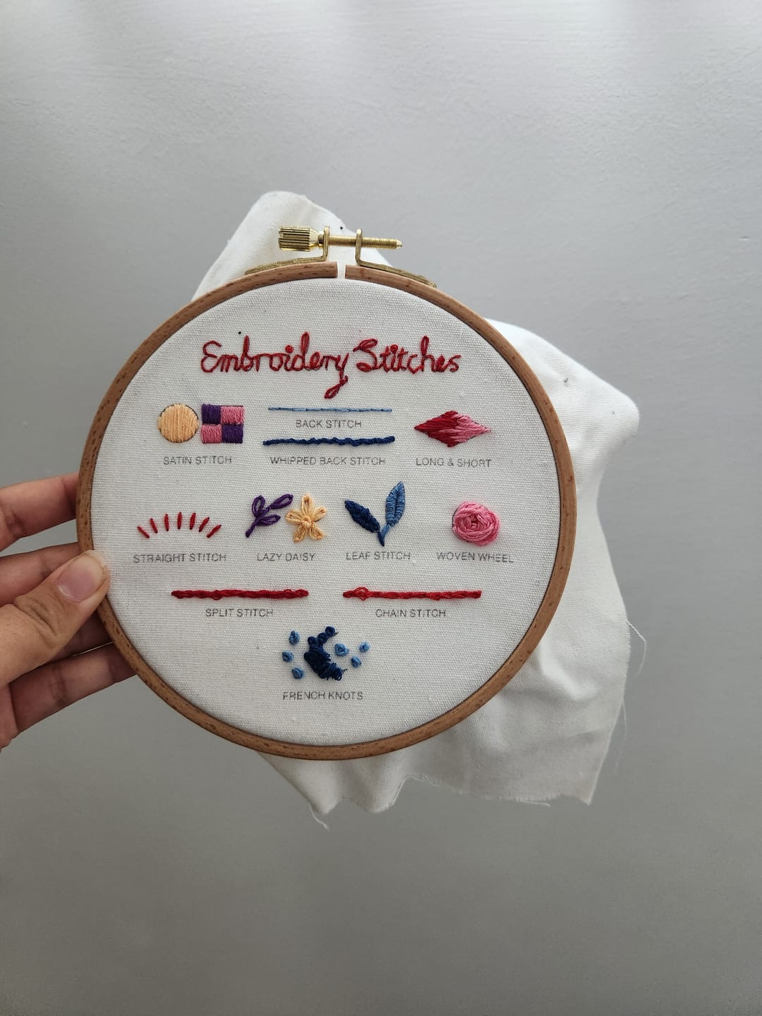 Customer photo review of Beginner Stitch Sampler Kit