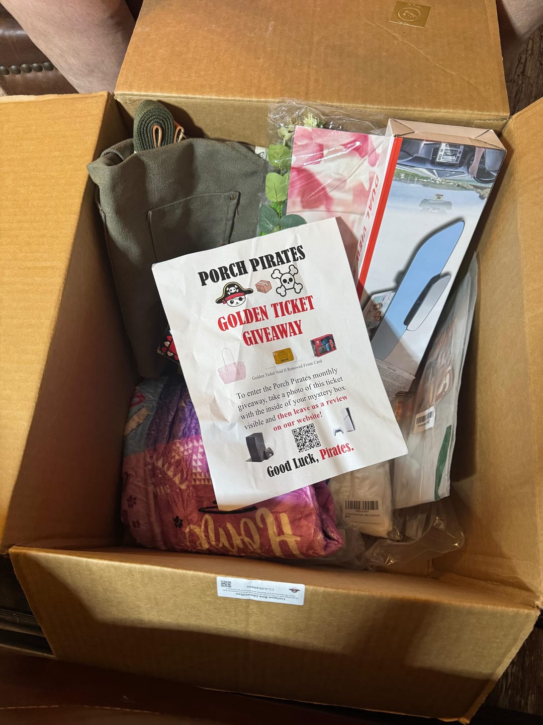 Customer photo review of The Scallywag Mystery Box