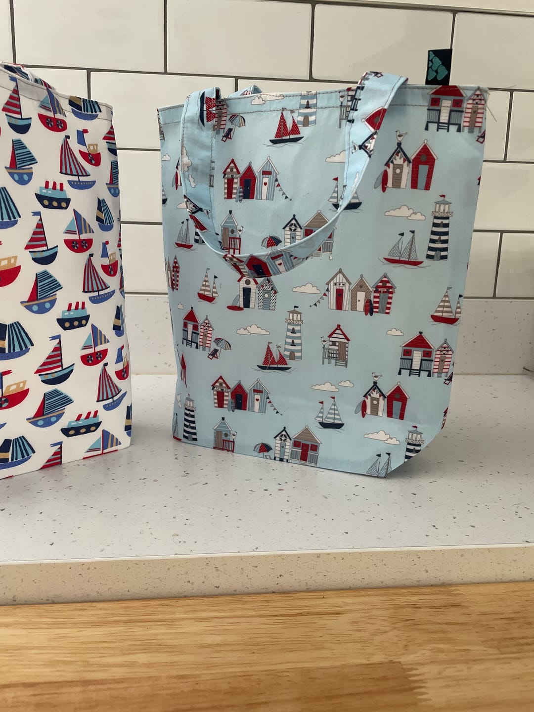 Customer photo review of Beach Huts Polycotton Fabric