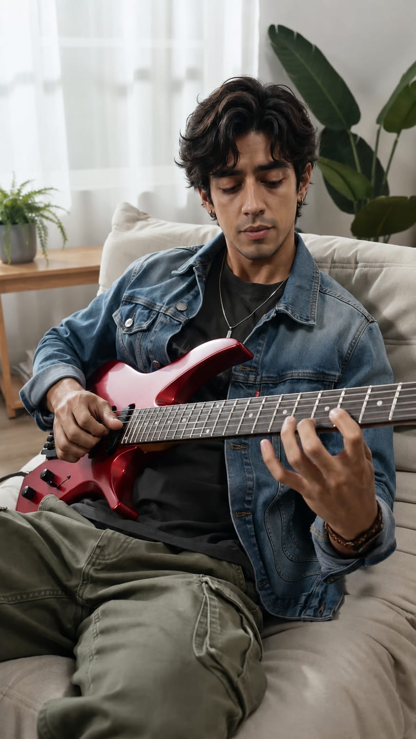 Customer photo review of Donner HLX-500 Guitare Électrique Moderne Sans Tête【ancienne réf. NHL-500】