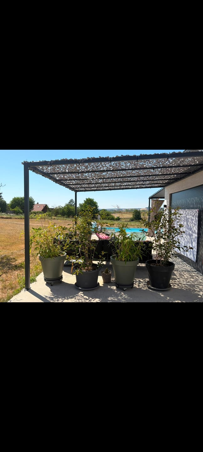 Customer photo review of Filet de camouflage renforcé câble acier