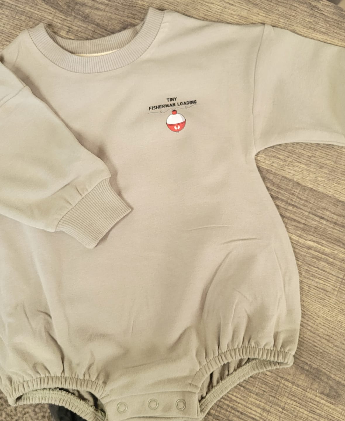 Customer photo review of Sweatshirt Bubble Rompers