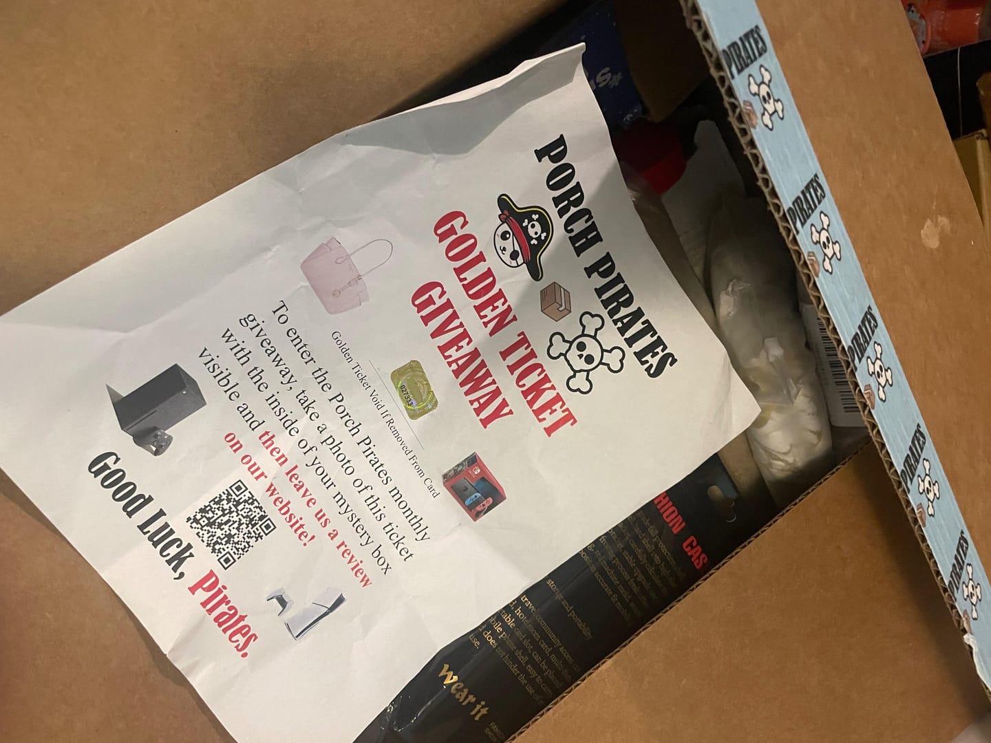 Customer photo review of The Classic Liquidation Mystery Box - Blue Tape PS5 Chance Box