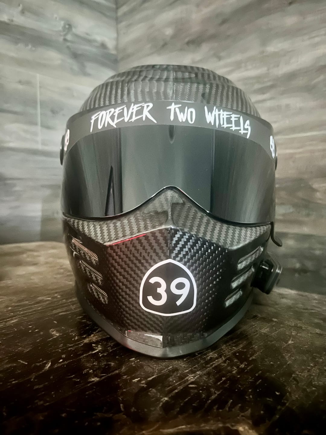 Customer photo review of FOREVER TWO WHEELS HELMET VISOR