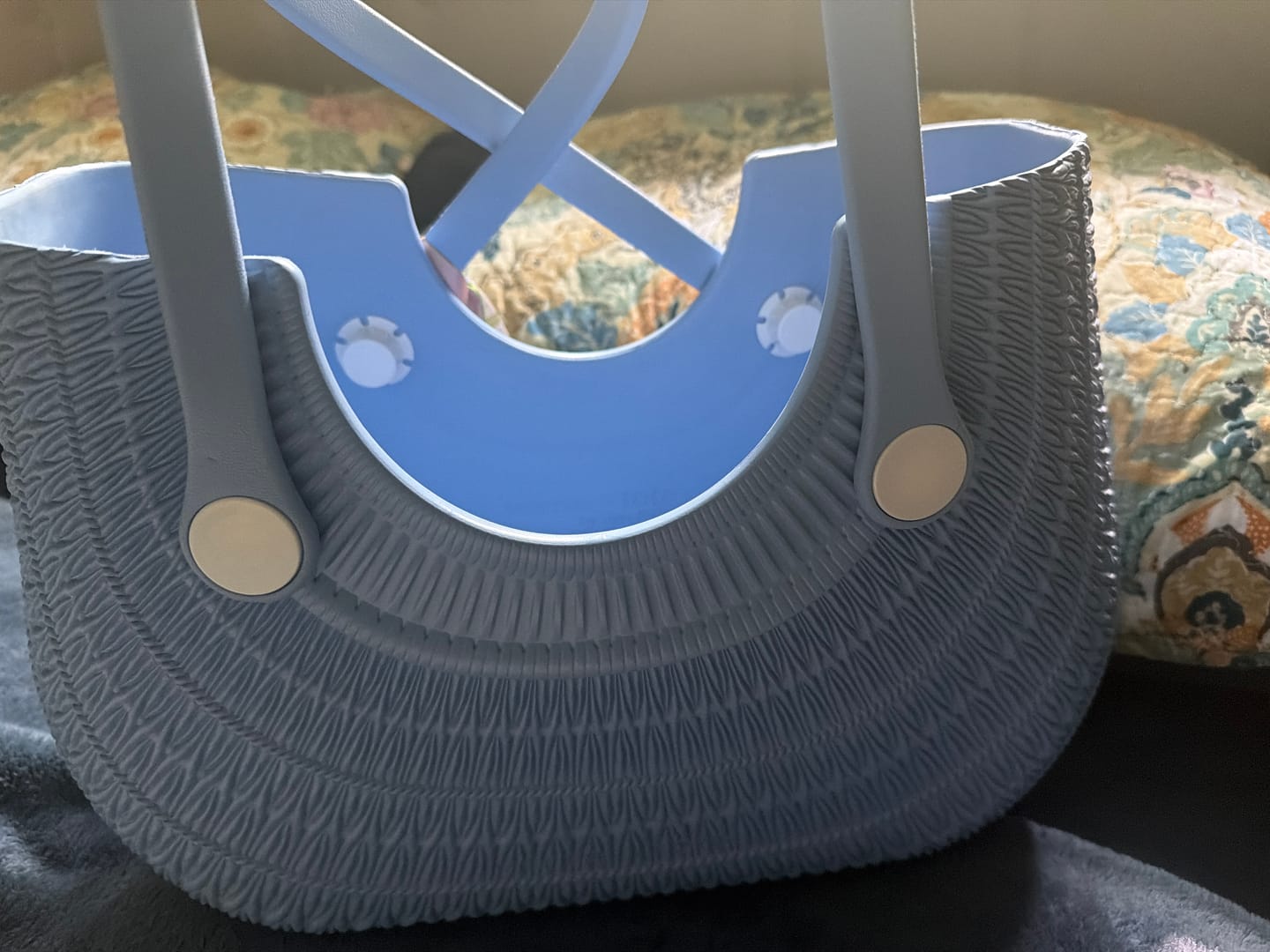 Customer photo review of Blythe All Textured Tote