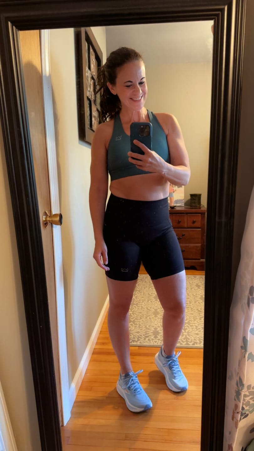 Customer photo review of Vivid Criss-Cross Sports Bra