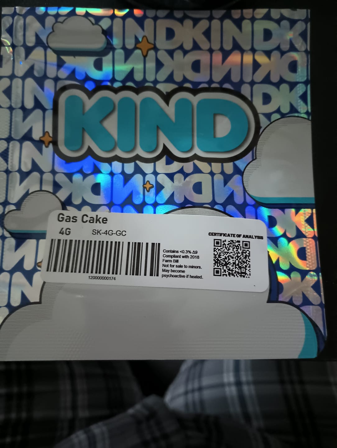 Customer photo review of Gas Cake - 4 Grams - Indica