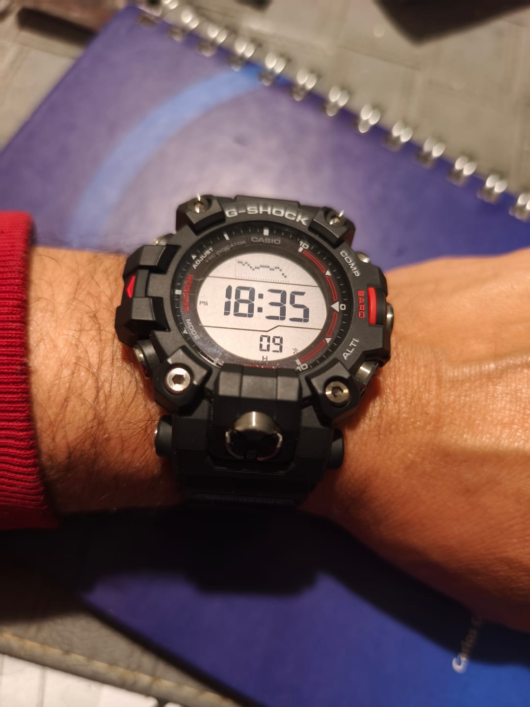 Customer photo review of Reloj Casio G-Shock Mudman GW-9500-1 Triple Sensor
