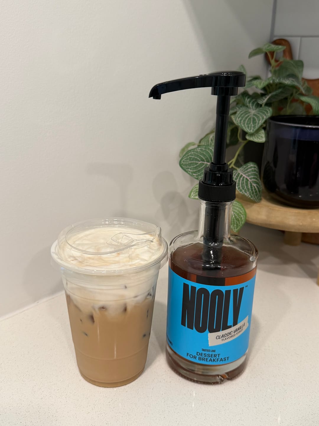 Customer photo review of Vanilla Coffee Syrup