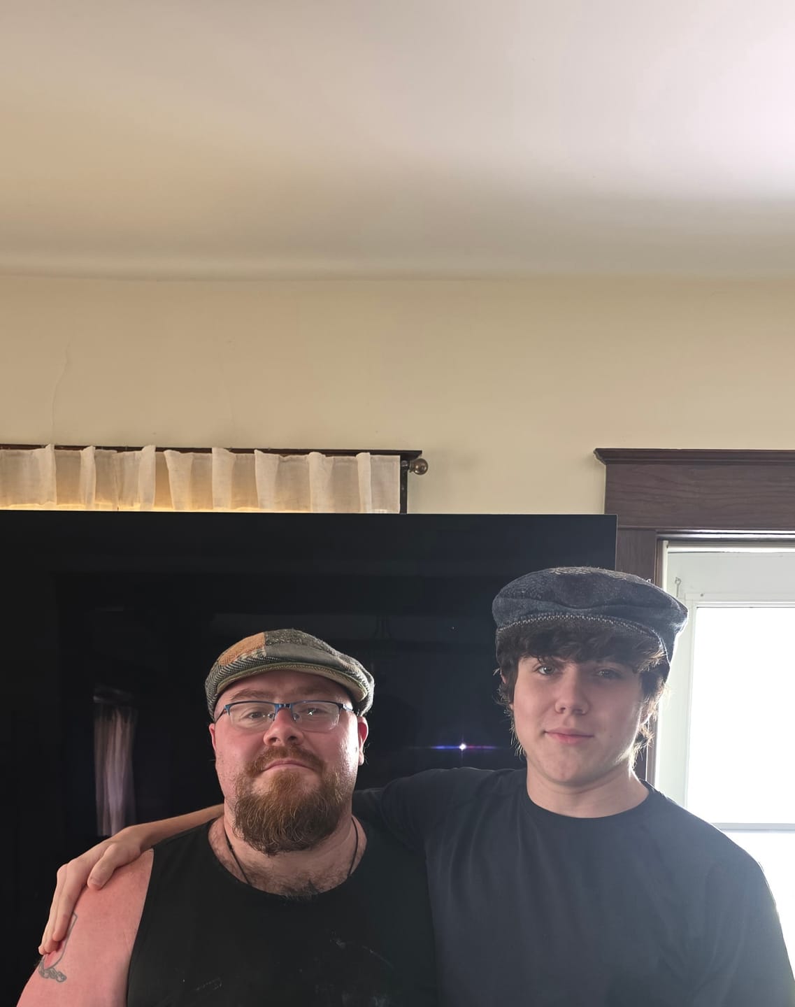 Customer photo review of Vintage Cap Patchwork Grey/Blue Tweed