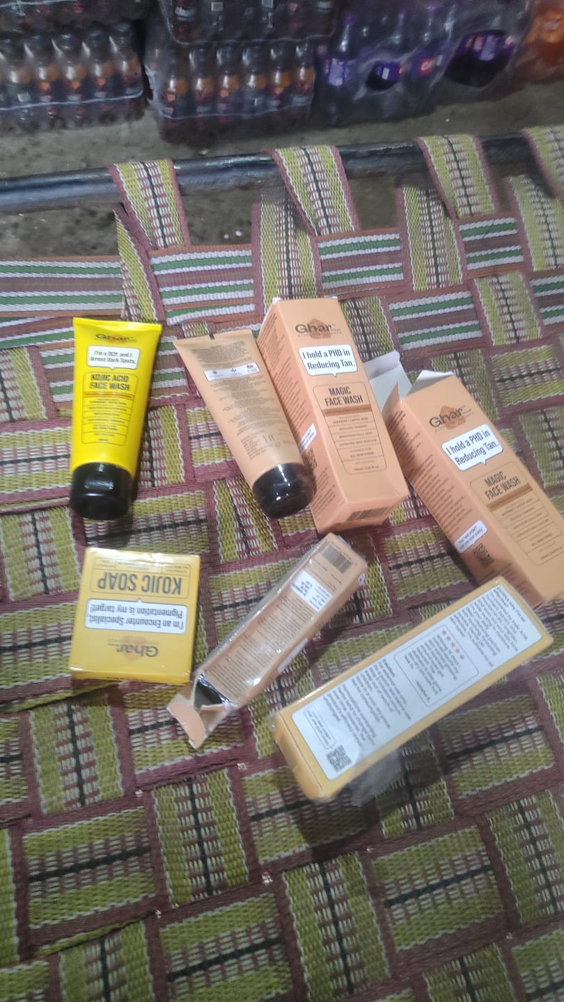 Customer photo review of Magic Face wash With Saffron and Lactic Acid