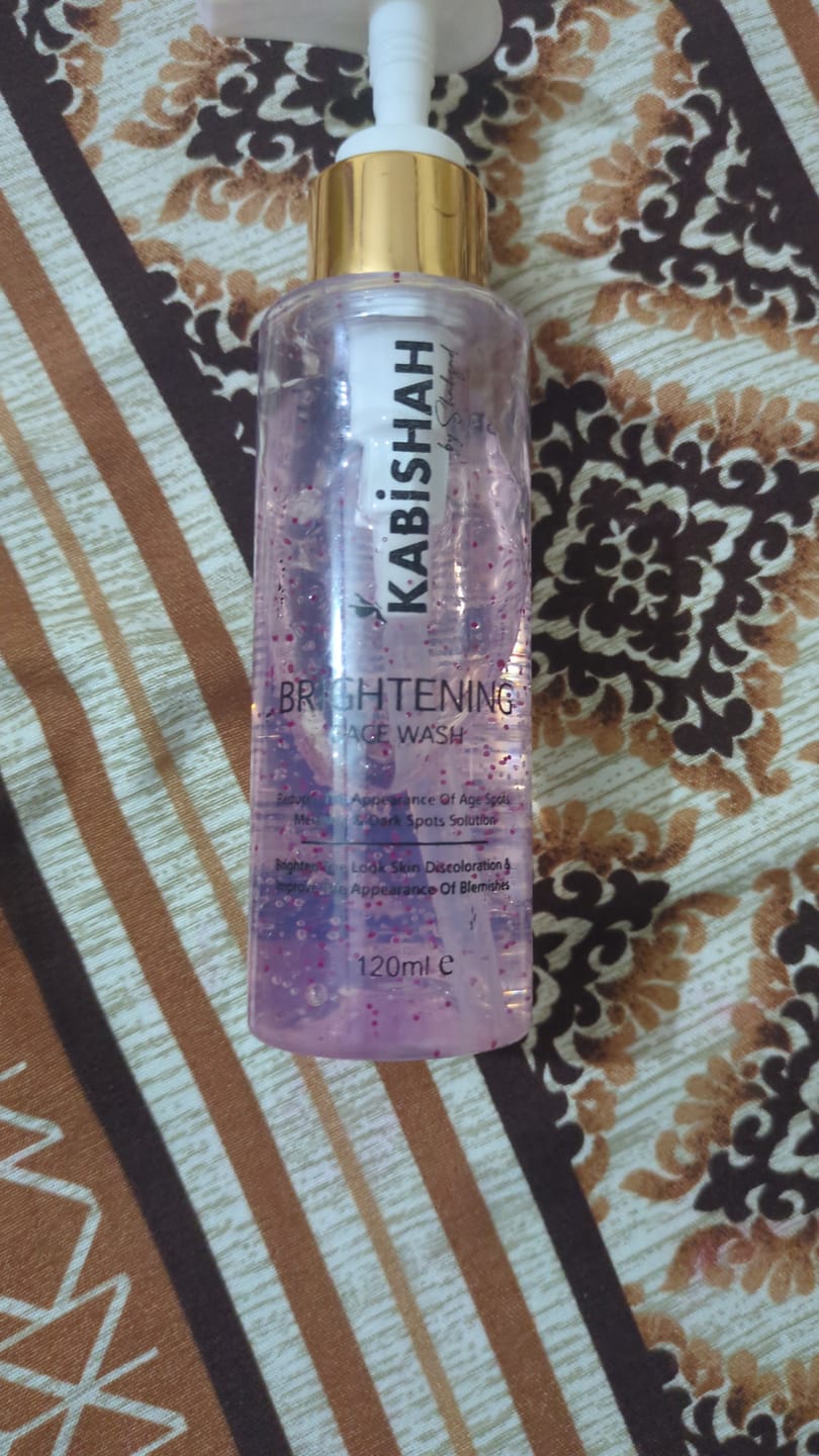 Customer photo review of LuminaBright Whitening Face Wash