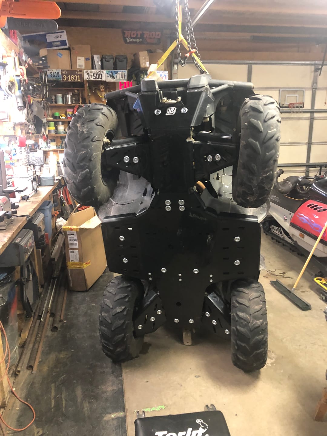 Customer photo review of Skid plate full set (plastic): Yamaha Kodiak 700: (2016+)