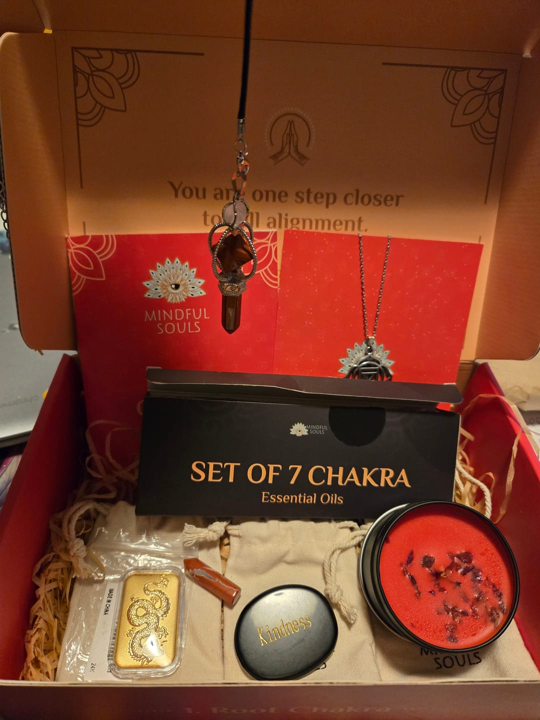 Customer photo review of Chakra Subscription Box