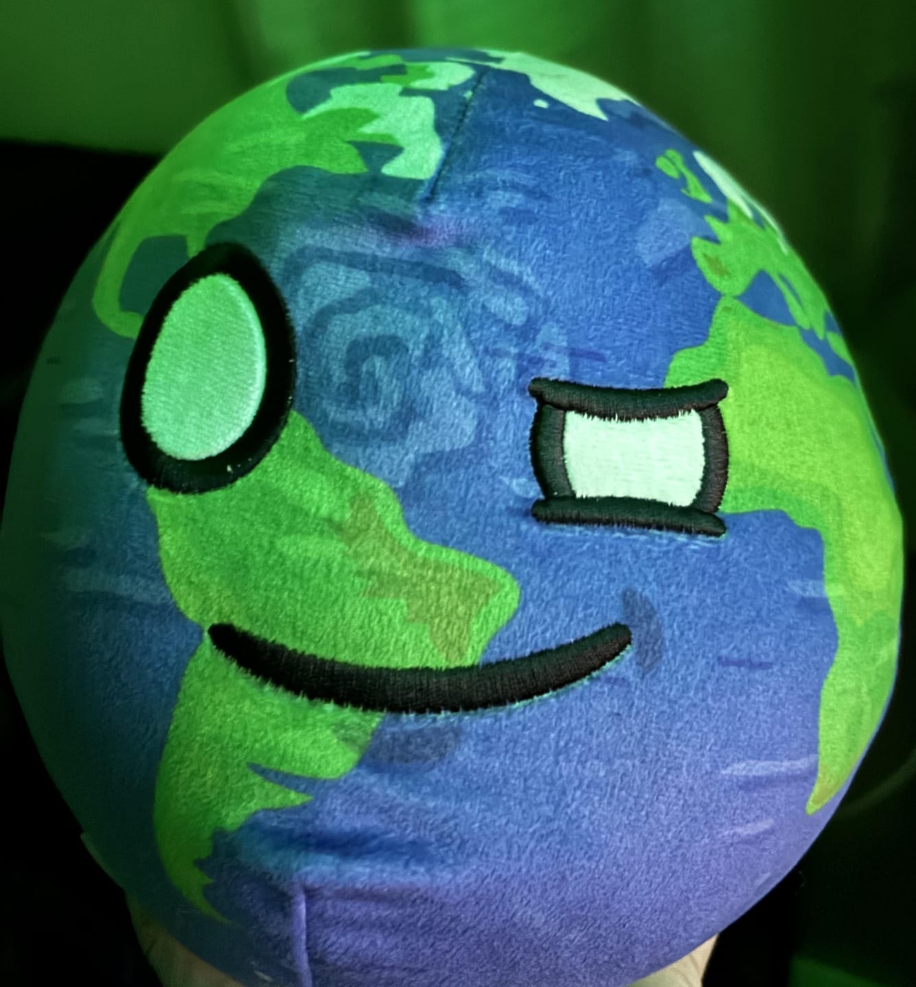 Customer photo review of The SolarBalls Earth Plush