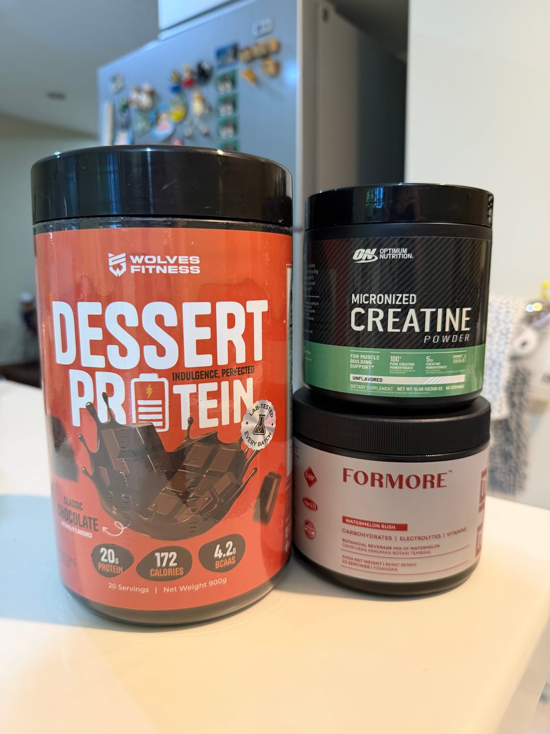 Customer photo review of Dessert Protein Classic Chocolate (900g Tub - 20 Servings)