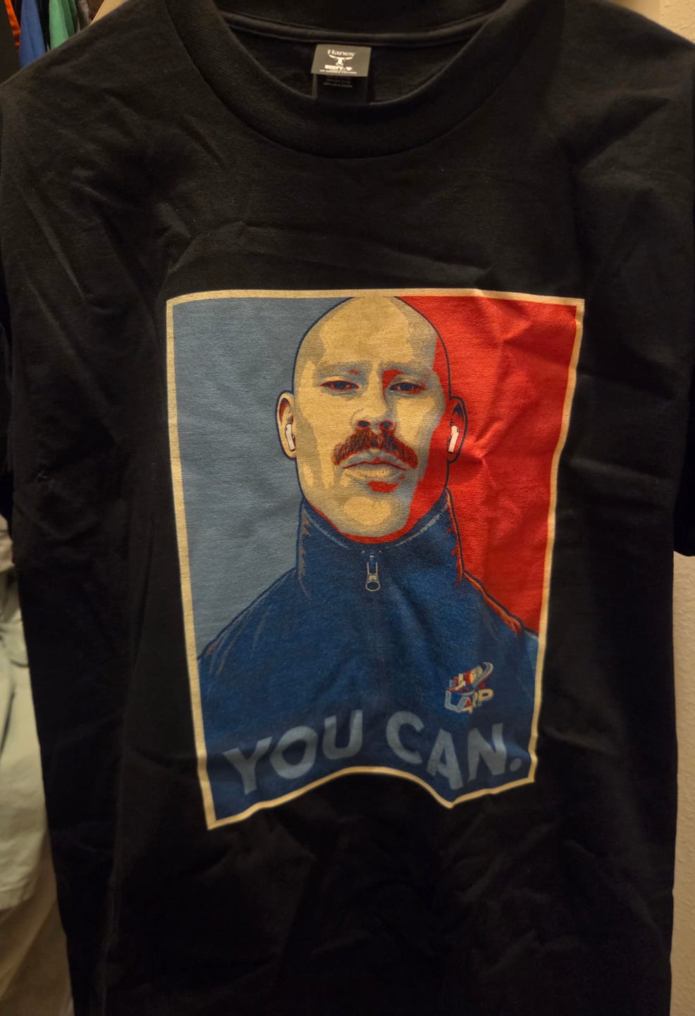 Customer photo review of Charles Worthington x Verso Jobs Vintage Tee