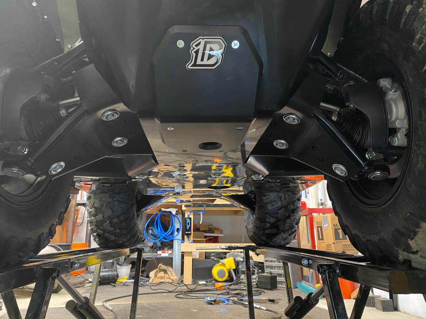Customer photo review of Skid plate full set (HDPE plastic): CFMOTO CFORCE 400 (2023+)