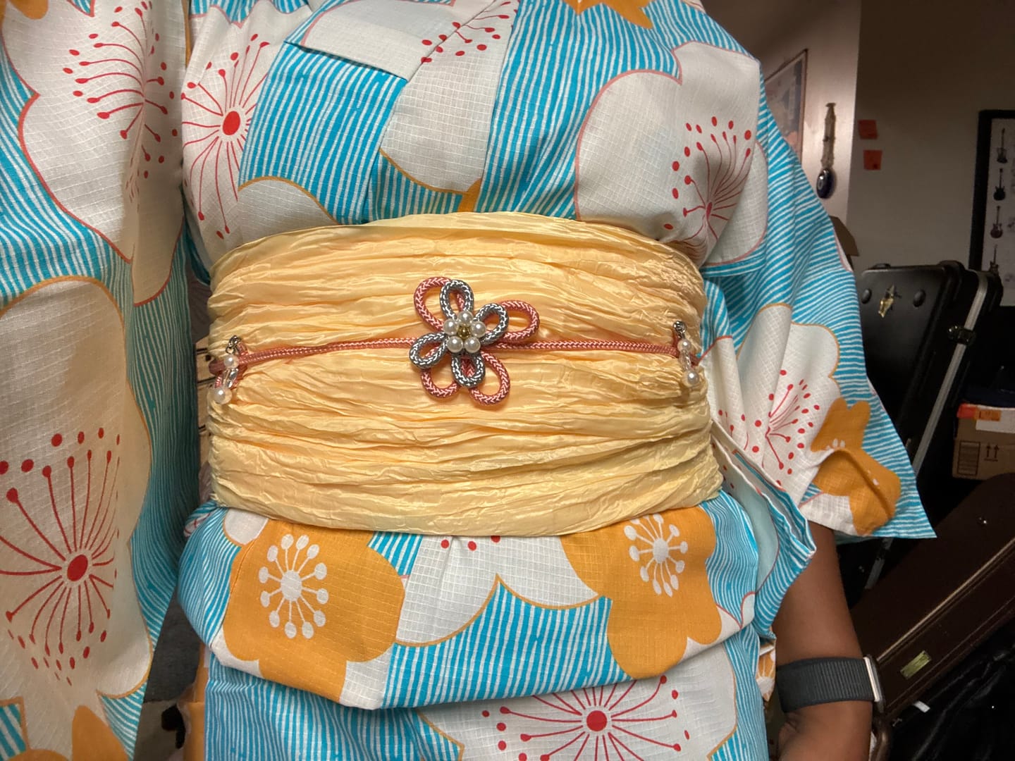Customer photo review of Heko Obi Belt - Neon Mango Extra Thick
