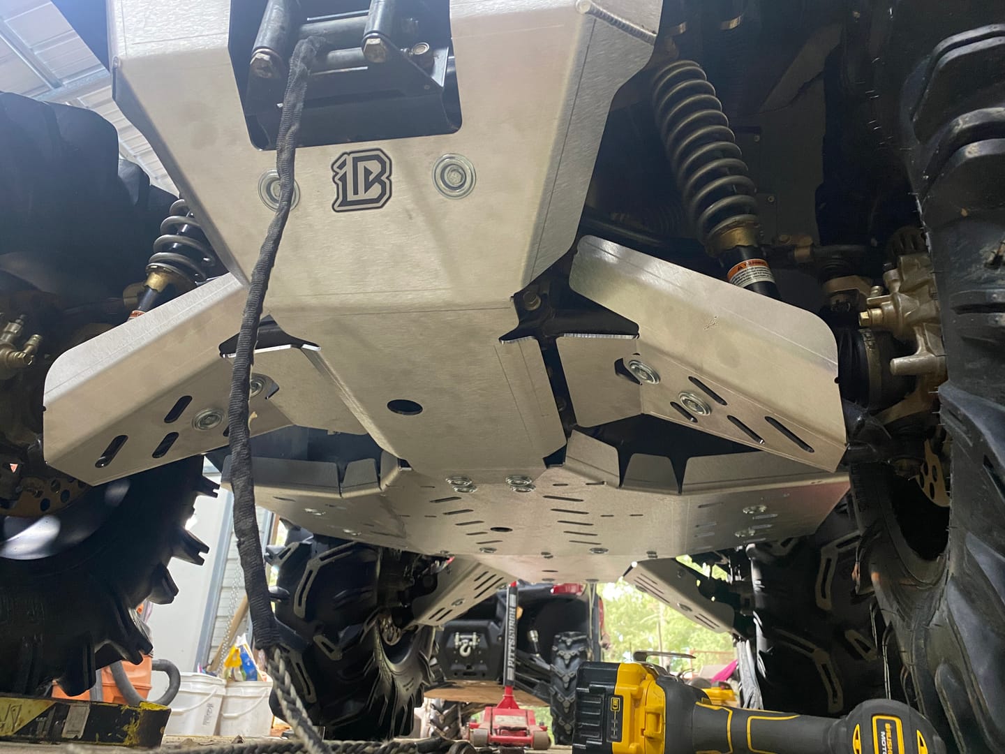 Customer photo review of Skid plate full set (aluminium): Yamaha Grizzly 700: (2016+)