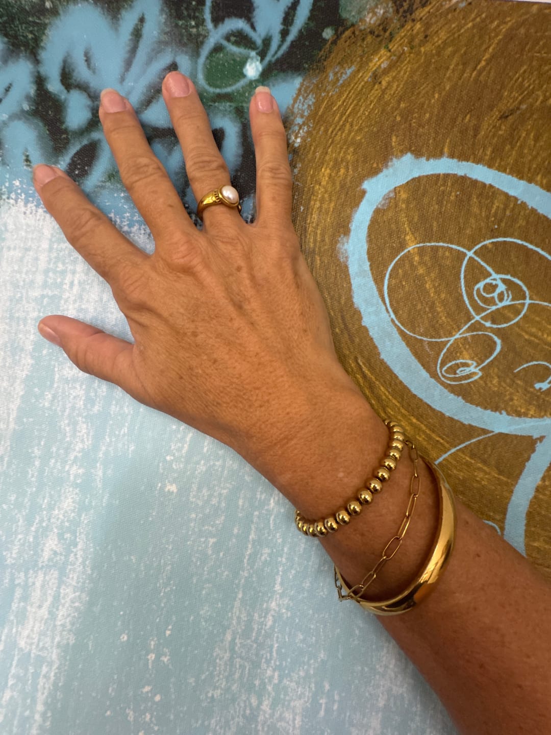 Customer photo review of Marbella Cuff Bracelet (Bundle)