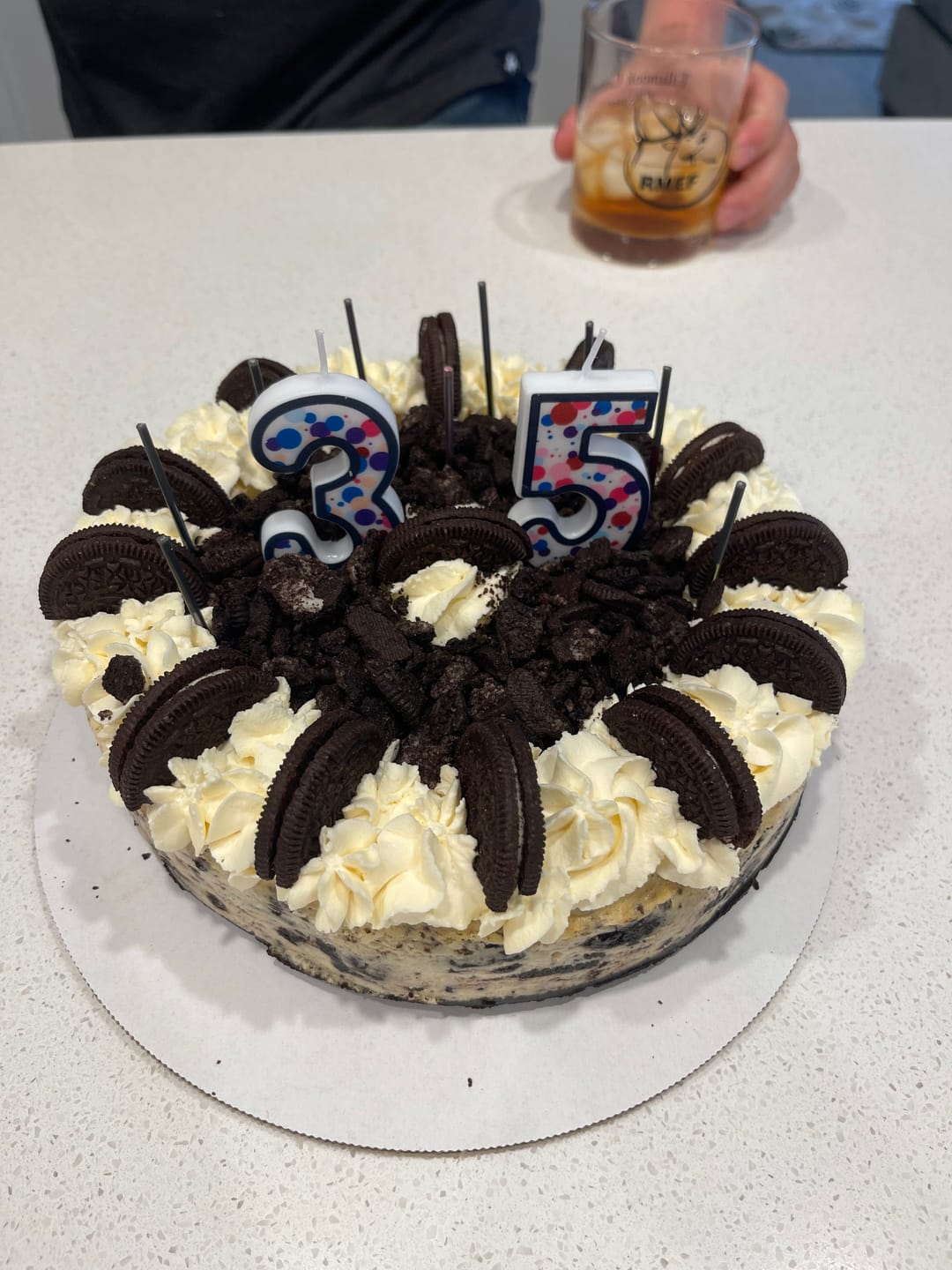 Customer photo review of Oreo Cheesecake
