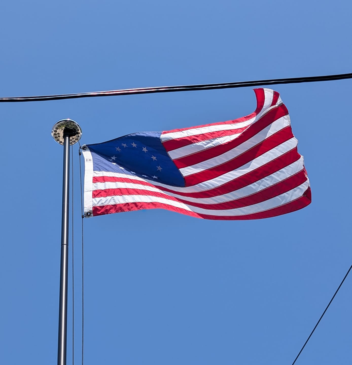 Customer photo review of 3' x 5' Betsy Ross Flag