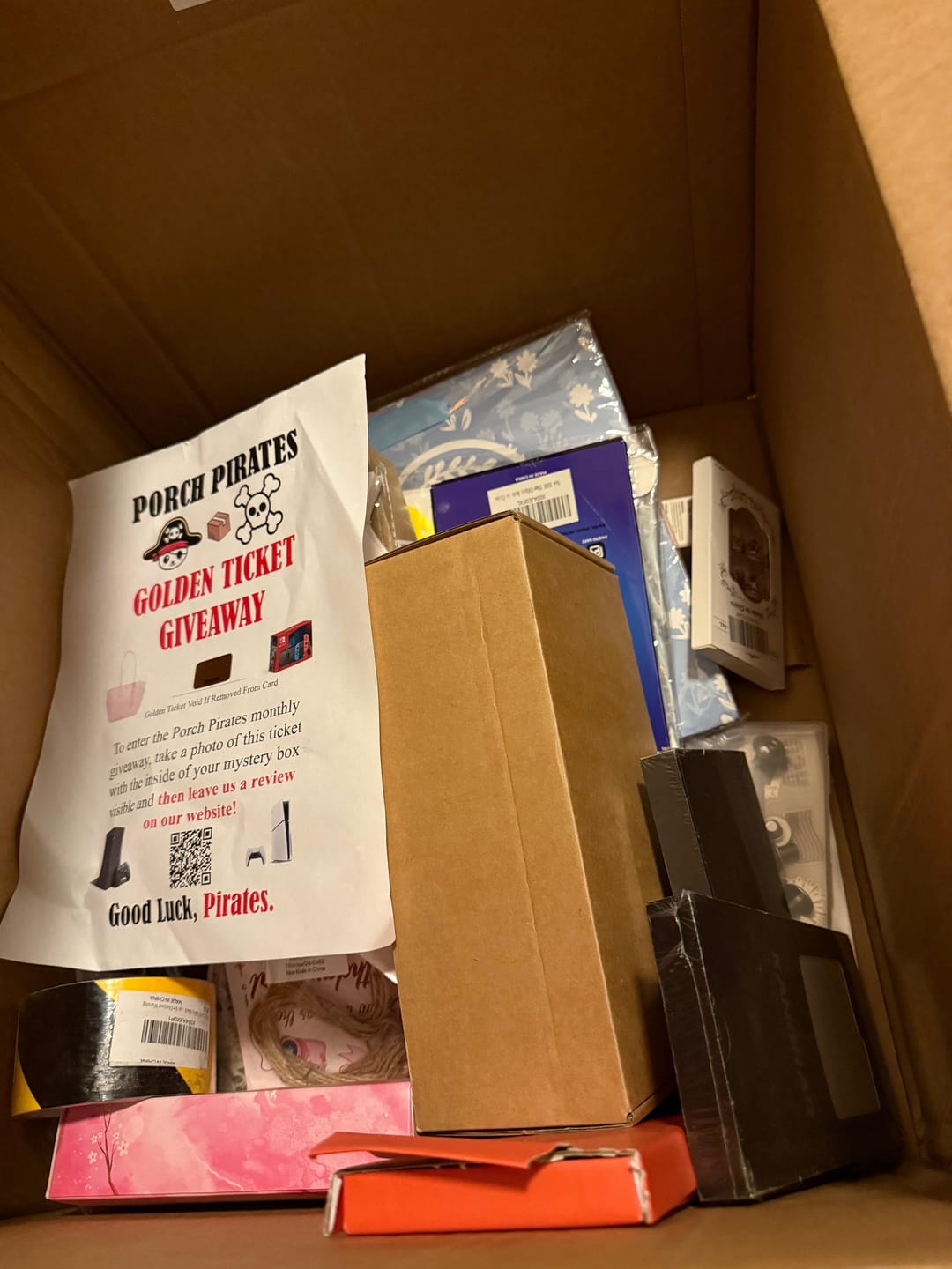 Customer photo review of The Classic Liquidation Mystery Box - Blue Tape PS5 Chance Box