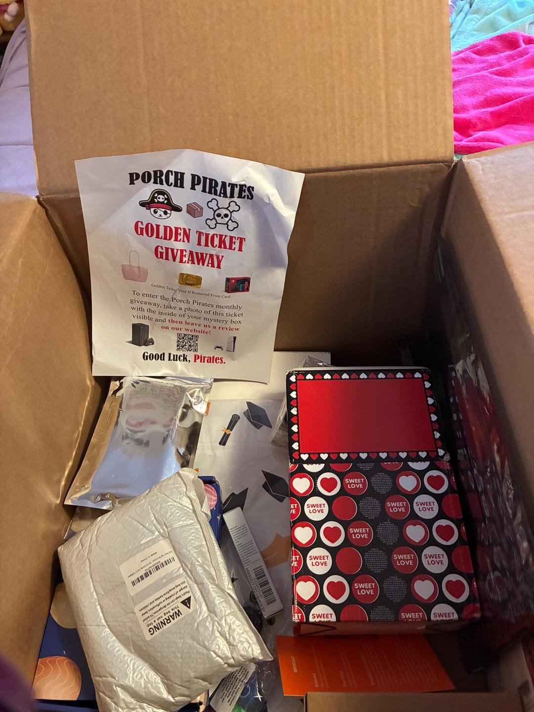 Customer photo review of The Classic Liquidation Mystery Box - Blue Tape PS5 Chance Box