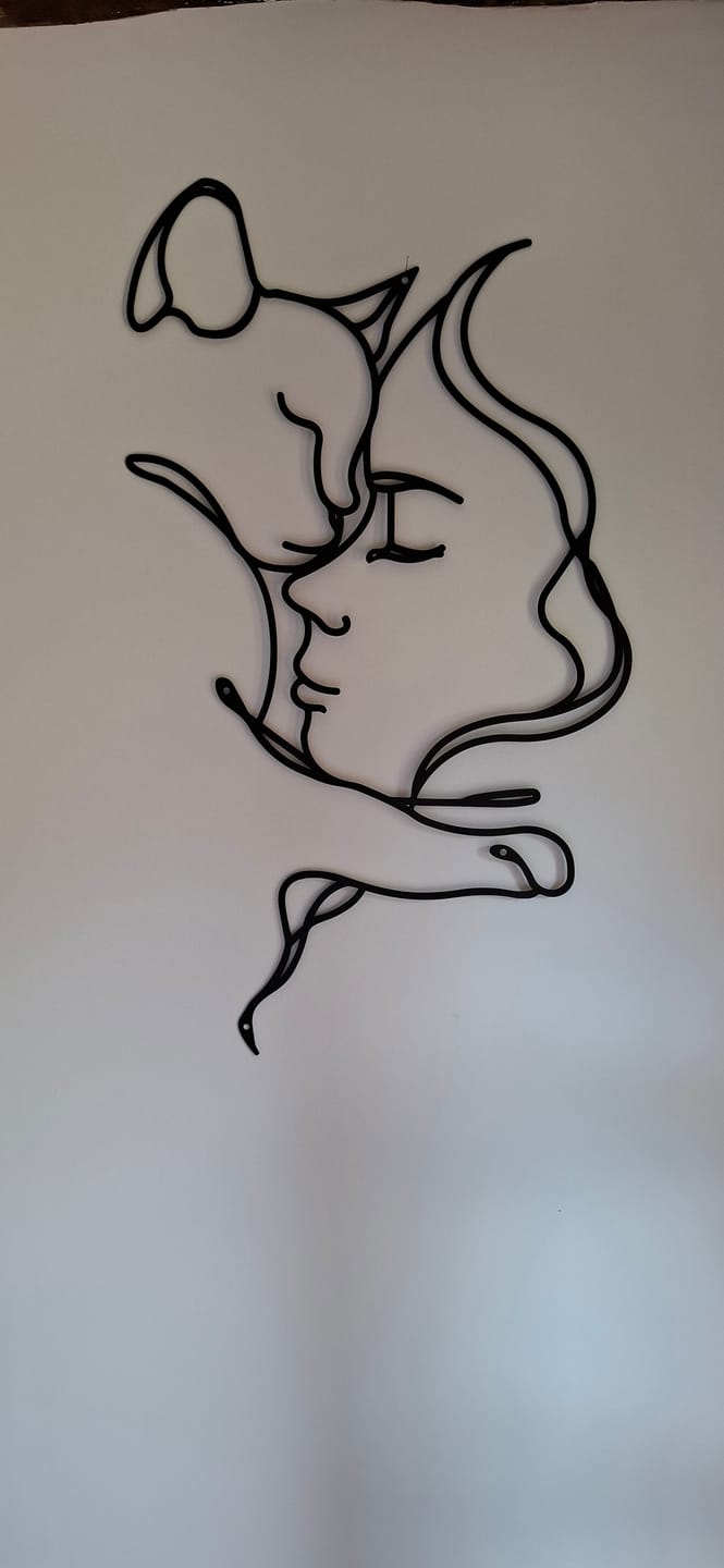 Customer photo review of Décoration Murale Métal - Amoureux des chats