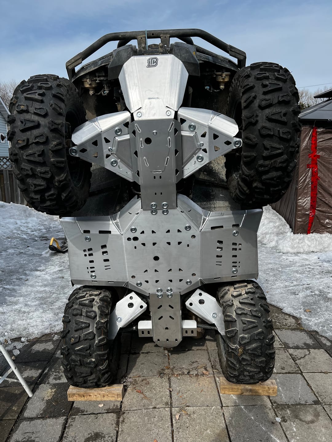 Customer photo review of Skid plate full set (aluminium): CanAm G2 Outlander: 650/850/1000: ( 2019 +)