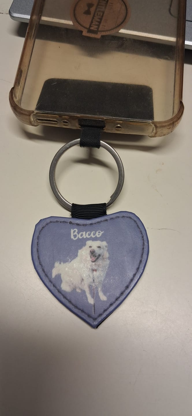 Customer photo review of Ritratto animale domestico - Portachiavi personalizzato