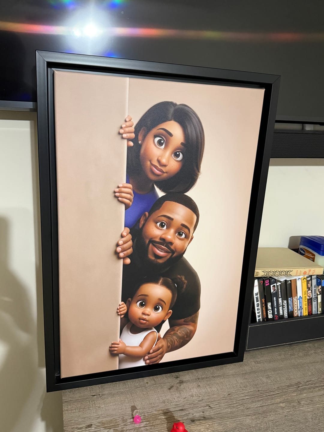 Customer photo review of Personalized Canvas - Animated Wall