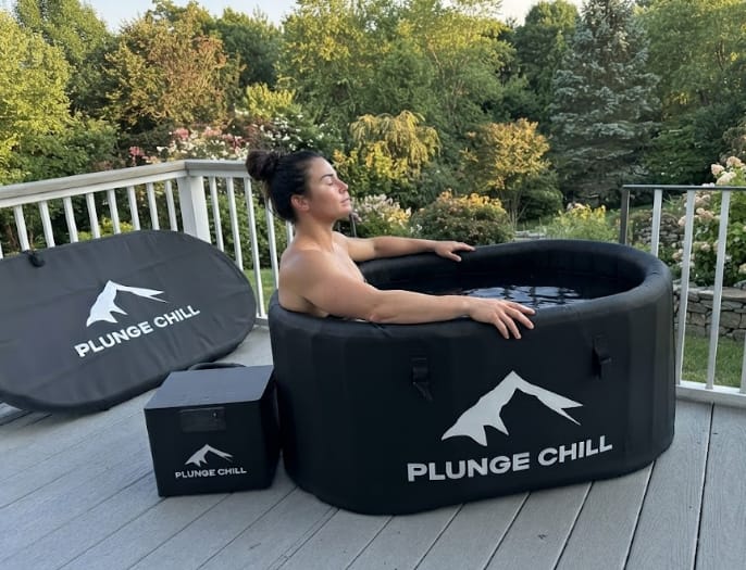 Customer photo review of Cold Plunge Chiller + Pro Tub